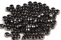Зажимные бусины "Астра", цвет: черный никель, 2 мм, 100 штук