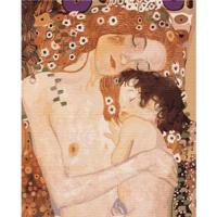 Картина по номерам с цветной схемой "Климт. Мать и дитя", 40х50 см (32 цвета)