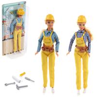 Кукла "Люси строитель", 29 см (синяя рубашка)
