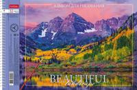 Альбом для рисования на спирали "Красота природы", А4, 32 листа