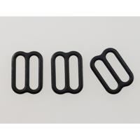 Пряжка регулятор для бюстгальтера, 12 мм, цвет: 170 черный, 50 штук, арт. 2827 (количество товаров в комплекте: 50)