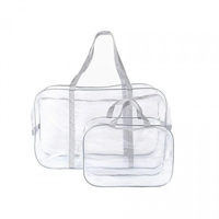 Набор сумок в роддом "Комфорт", прозрачный ПВХ (серый), 2 штуки