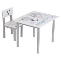 Комплект детской мебели Polini Kids Disney baby 105 S "101 Далматинец" (белый-серый)