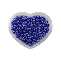Бисер "Сердце", 11/0, 8 (+/-0,5) г, цвет: 128 синий