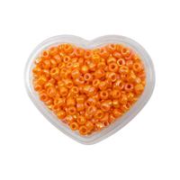 Бисер "Сердце", 11/0, 8 (+/-0,5) г, цвет: 410 оранжевый