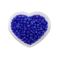 Бисер "Сердце", 11/0, 8 (+/-0,5) г, цвет: 48 синий