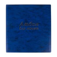 Альбом нумизматика "Остров сокровищ", для 380 монет (диаметр до 38 мм) и купюр, 253х238 мм, цвет обложки синий