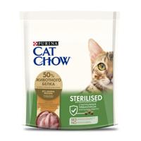 Сухой корм для стерилизованных кошек и кастрированных котов Cat Chow "Sterilised", с индейкой, 400 г, арт. 12470675
