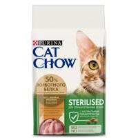 Сухой корм для стерилизованных кошек и кастрированных котов Cat Chow "Sterilised", с индейкой, 1,5 кг, арт. 12469977