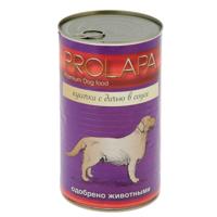 Консервы для собак "Prolapa Premium", кусочки с дичью в соусе, 850 г, арт. 00505301