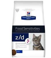 Сухой корм для кошек для уменьшения симптомов пищевой непереносимости со стороны кожи и пищеварительной системы Hill`s "Prescription Diet z/d Food Sensitivities", с уткой, 2 кг, арт. 605741