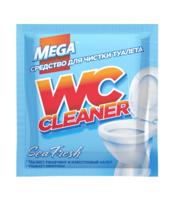 Порошок для чистки туалета с антимикробным эффектом Mega "WC Cleaner Sea Fresh", 130 г