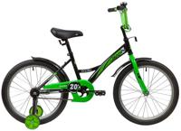 Велосипед Novatrack 20" Strike, черный-зелёный