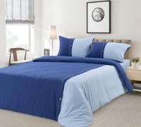 Комплект постельного белья "Глубины Байкала", 1,5-спальный, трикотаж (цвет: синий, голубой)
