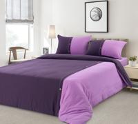 Комплект постельного белья "Крымская лаванда", 2-х спальный, трикотаж (цвет: фиолетовый, сиреневый)
