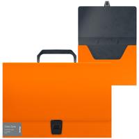 Папка-портфель "Color Zone", A4, 1 отделение, оранжевая