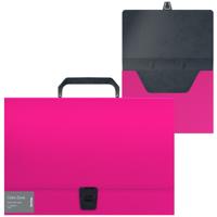 Папка-портфель "Color Zone", A4, 1 отделение, розовая