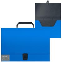 Папка-портфель "Color Zone", A4, 1 отделение, синяя