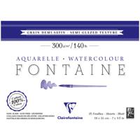 Альбом для акварели "Fontaine Demi-satiné", 180x240 мм, 25 листов, 300 г/м2