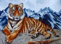 Алмазная мозаика "Амурский тигр", 30х40 см