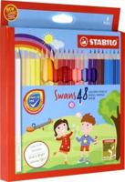 Набор цветных карандашей "Stabilo Swans", 48 цветов
