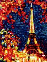 Алмазная мозаика "Яркий Париж", 30х40 см