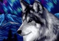 Алмазная мозаика "Полярный волк", 30х40 см