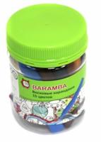 Набор цветных восковых карандашей Baramba, 15 цветов