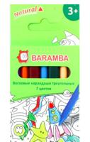 Набор цветных восковых карандашей Baramba, 7 цветов