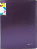 Папка с 60 прозрачными вкладышами "Silwerhof", цвет: сиреневый металлик, A4, 1 мм