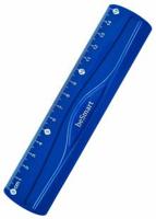 Линейка пластиковая гибкая, 15 см, цвет синий, арт. BSRF001-01