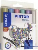 Набор маркеров "Pintor Metal", 6 цветов