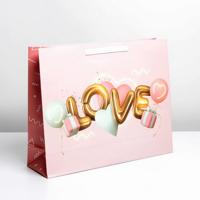 Пакет ламинированный «С любовью», L 40 × 31 × 11,5 см        7183906
