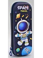 Пенал "Космонавт" 22*10*4см, EVA пластик с объемным рисунком (Синий)