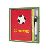 Подарочный блокнот в футляре "Go forward", с ручкой