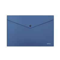 Папка-конверт на кнопке А4 0,14мм "Fizzy Classic" синий ERICH KRAUSE 