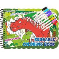 Раскраска многоразовая "Динозавры" + 8 цв.маркеров