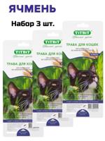 Трава для кошек ячмень 60гр (комплект 3 упаковки)