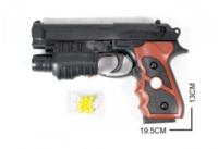 Пистолет (пластик) с лазерным прицелом, с фонарем
