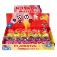 Игрушка пластизоль, мяч со светом, цвет в ассортименте