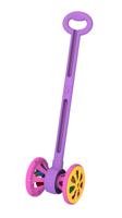 Каталка "Весёлые колёсики с шариками" (фиолетово-розовая)