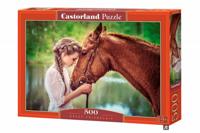 Puzzle-500 "Девушка и лошадь"