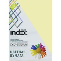 00-00019686 Бумага цветная Index Color, 80 гр, А4, желтая, 100 листов