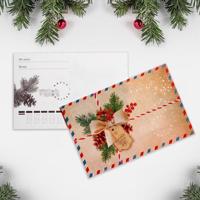 7028424 Почтовая карточка «Новогодняя почта», 10 × 15 см, 7028424