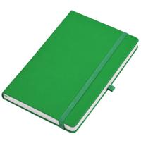 Бизнес-блокнот "Justy", зеленый, 256 страниц в линейку