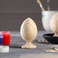 Яйцо на подставке деревянное, декупаж, 9-8,5х5-4,5 см 