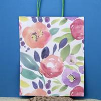 Пакет подарочный (M) «Blooming tulips», mix color (26*32*12)