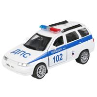 Машина металл LADA 111 полиция 12см, инерц.