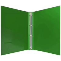 Папка с 4-мя кольцами (35мм) "Darvish" зеленая толщина 0,7мм