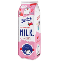 Пенал "Пакет молока" 210x70x70 мм, розовый